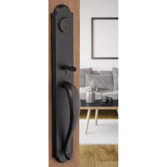 Baldwin Prestige Bighorn Handleset with Single CylinderDeadbolt and